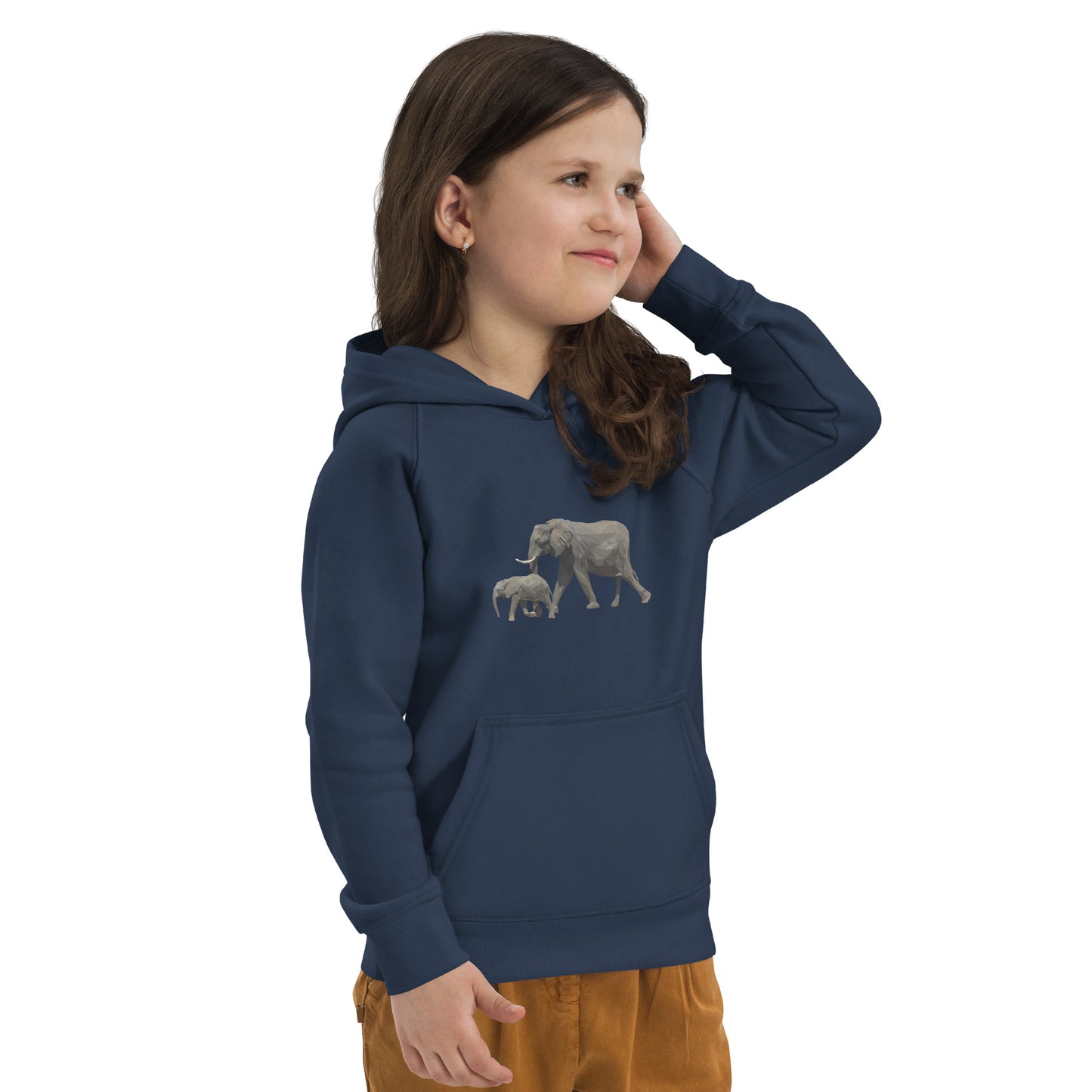 Kids Elephant Print Hoodie