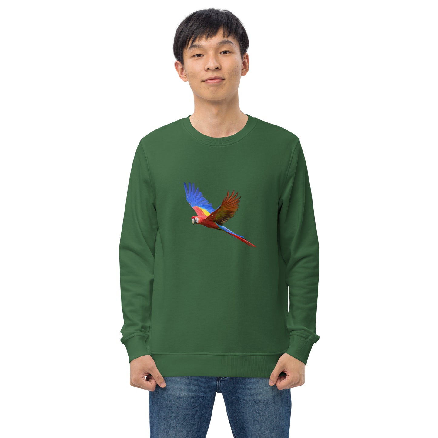Men's Scarlet Macaw Print Sweatshirt