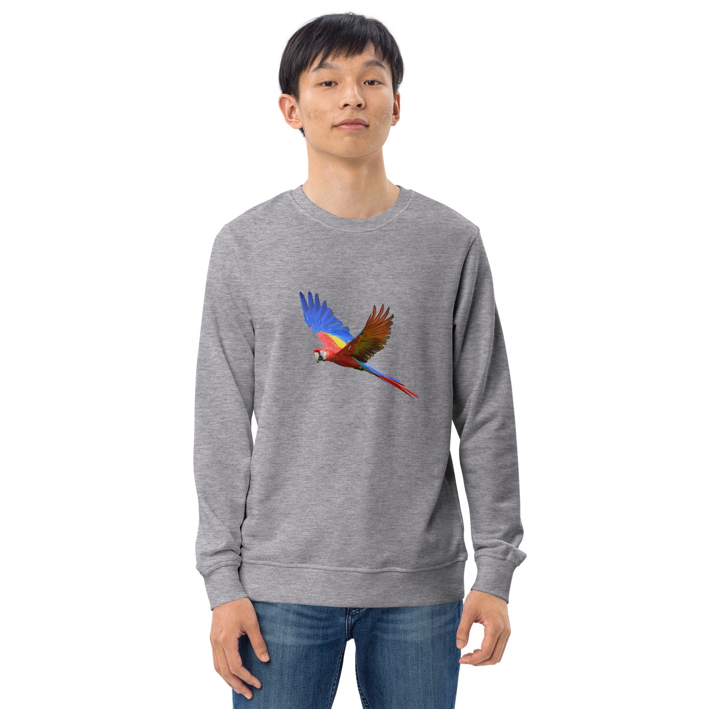 Men's Scarlet Macaw Print Sweatshirt