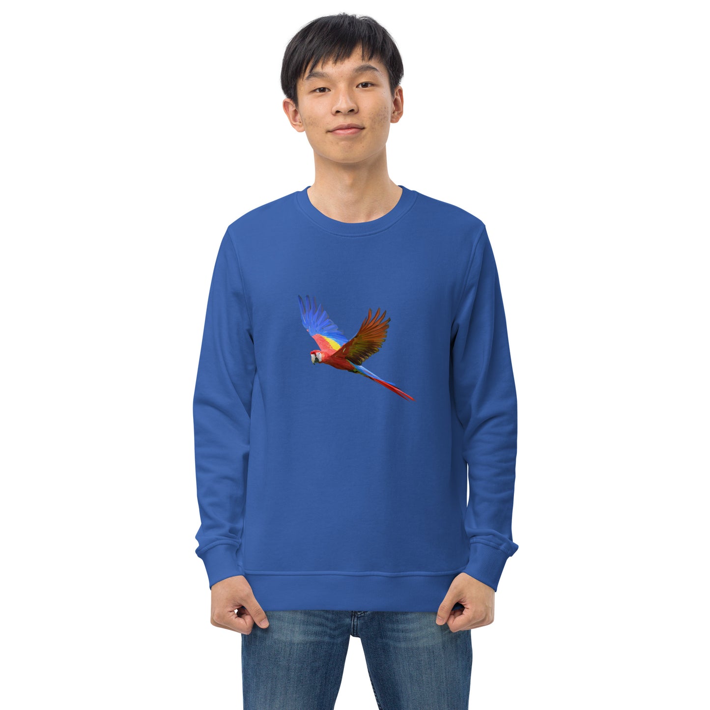 Men's Scarlet Macaw Print Sweatshirt