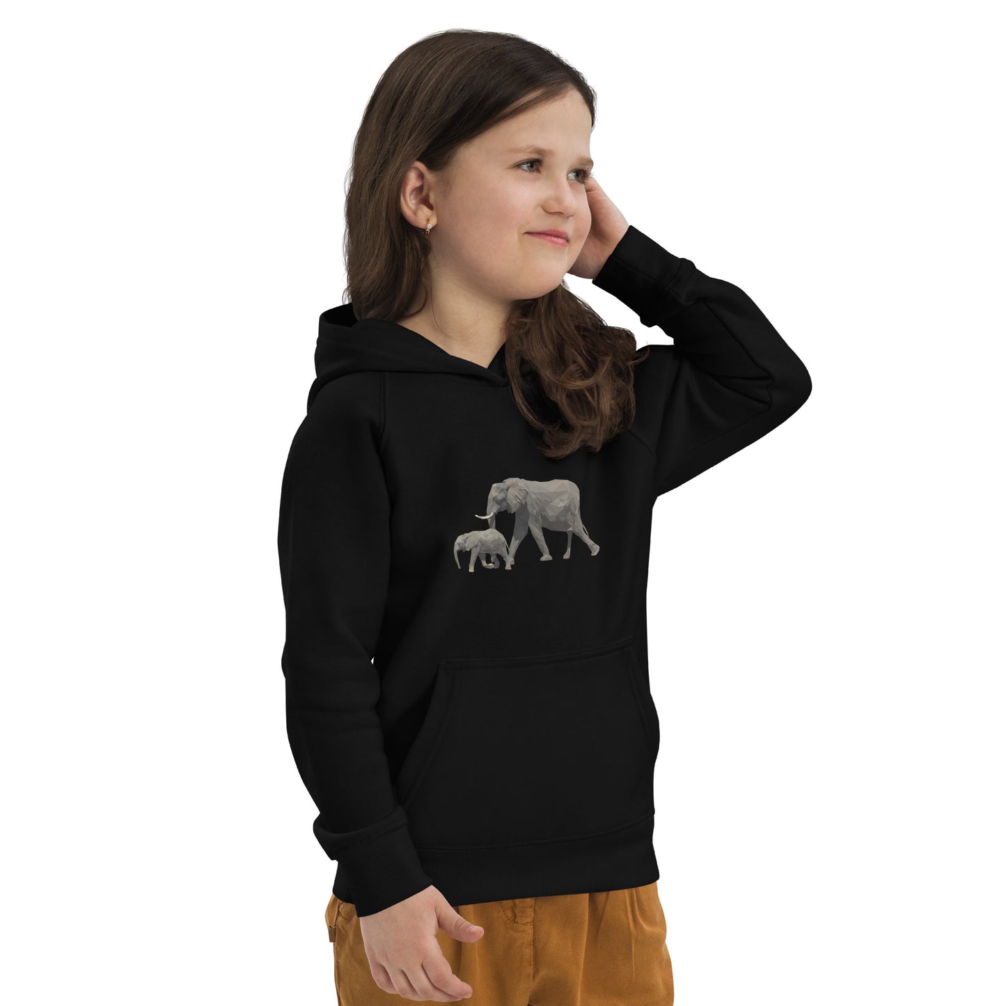 Kids Elephant Print Hoodie