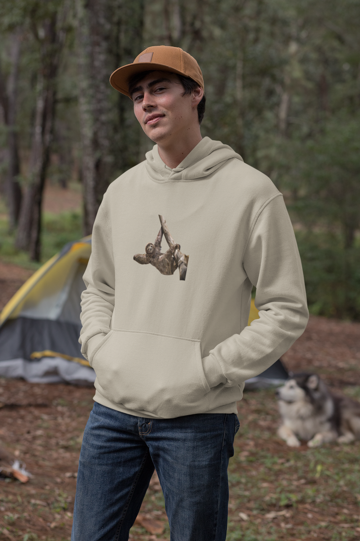 Men's Sloth Print Hoodie