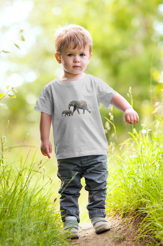 Kids Elephant Print T-Shirt
