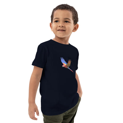 Kids Scarlet Macaw Print T-Shirt