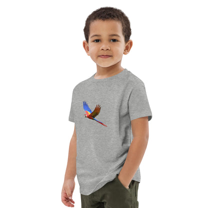 Kids Scarlet Macaw Print T-Shirt