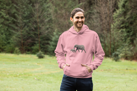 Men's Elephant Print Hoodie