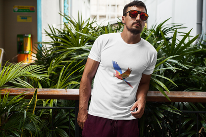 Men's Scarlet Macaw Print T-Shirt