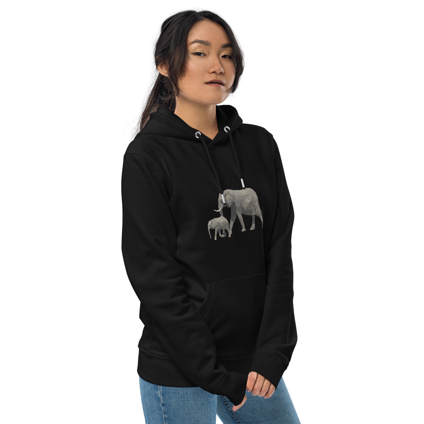 Women's Elephant Print Hoodie