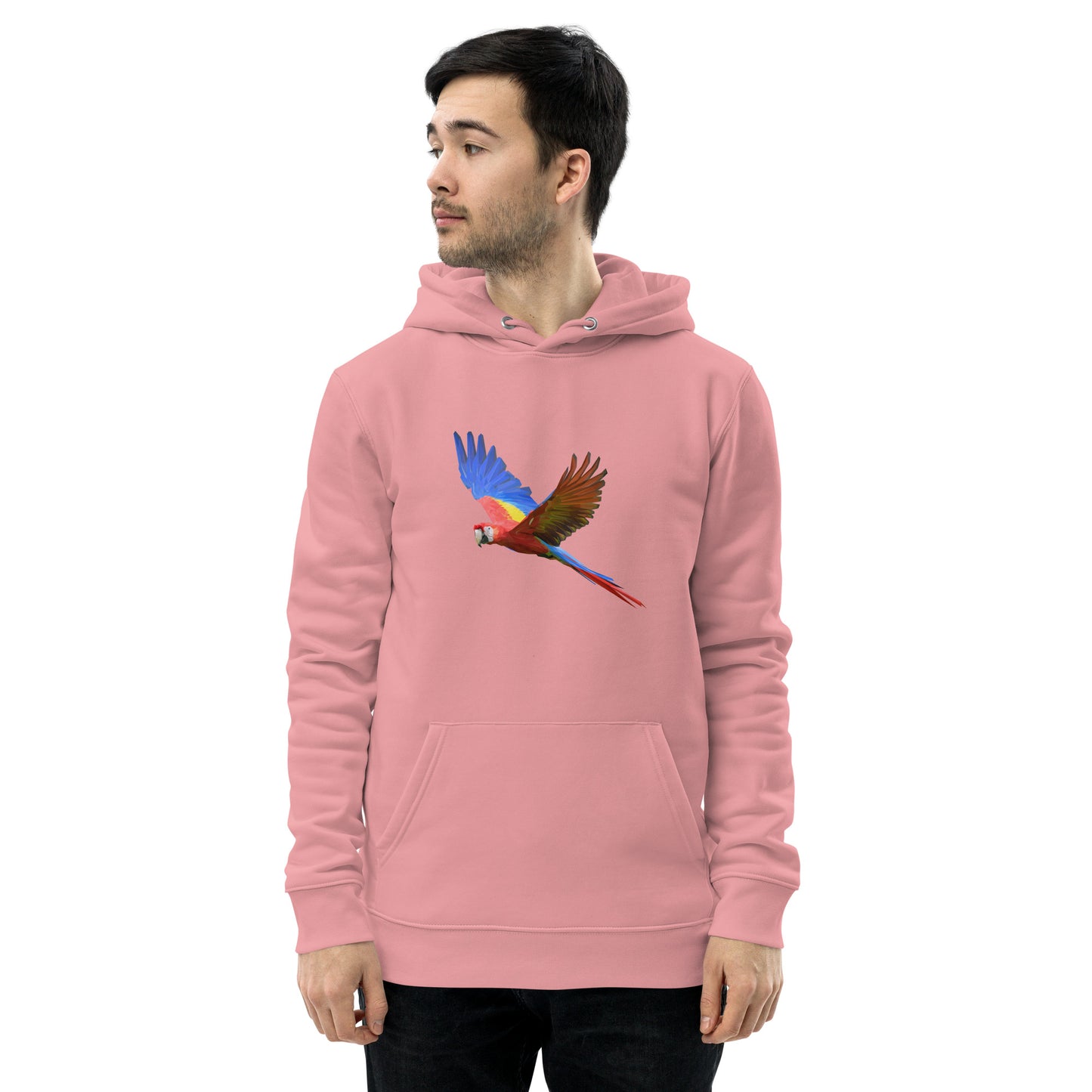 Men's Scarlet Macaw Print Hoodie