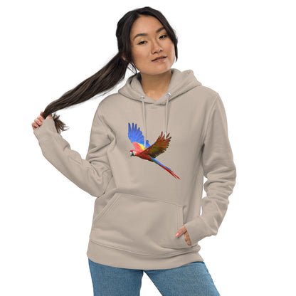 Women's Scarlet Macaw Print Hoodie