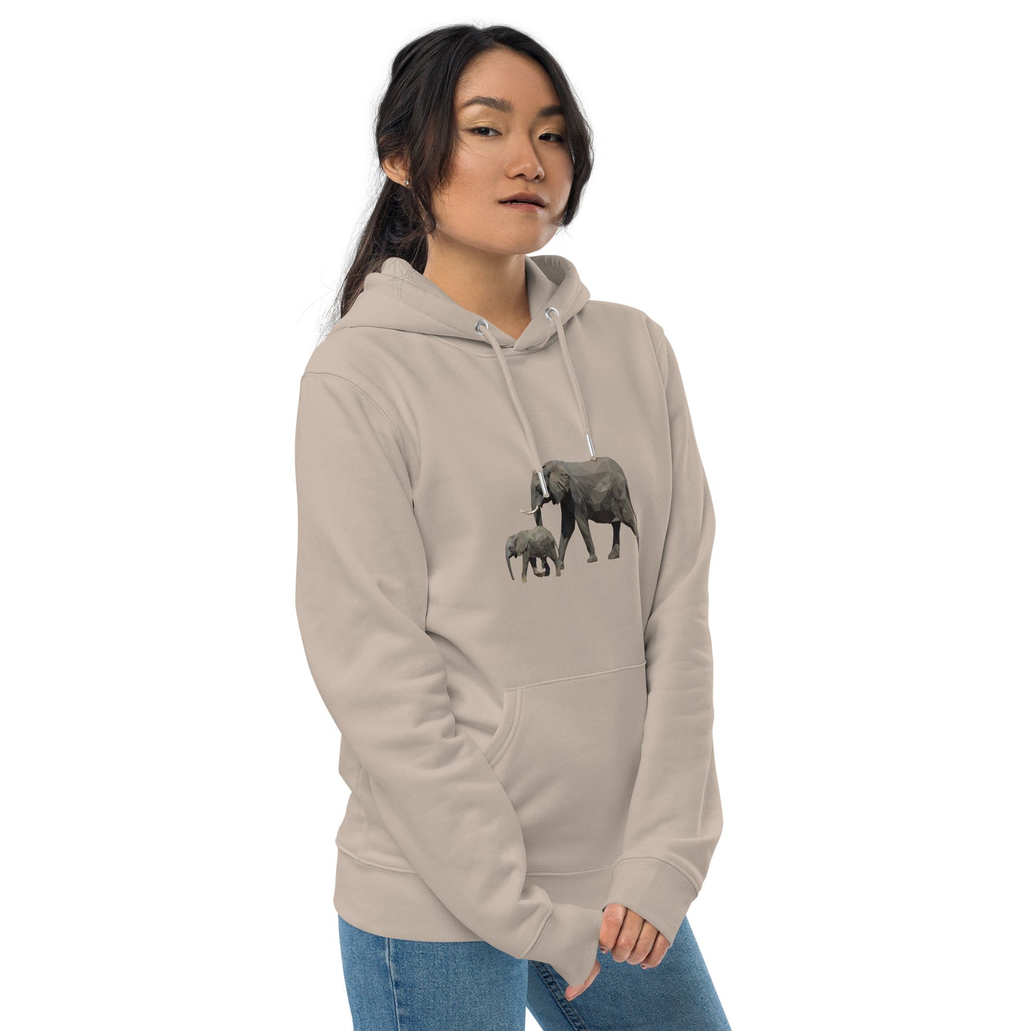 Women's Elephant Print Hoodie