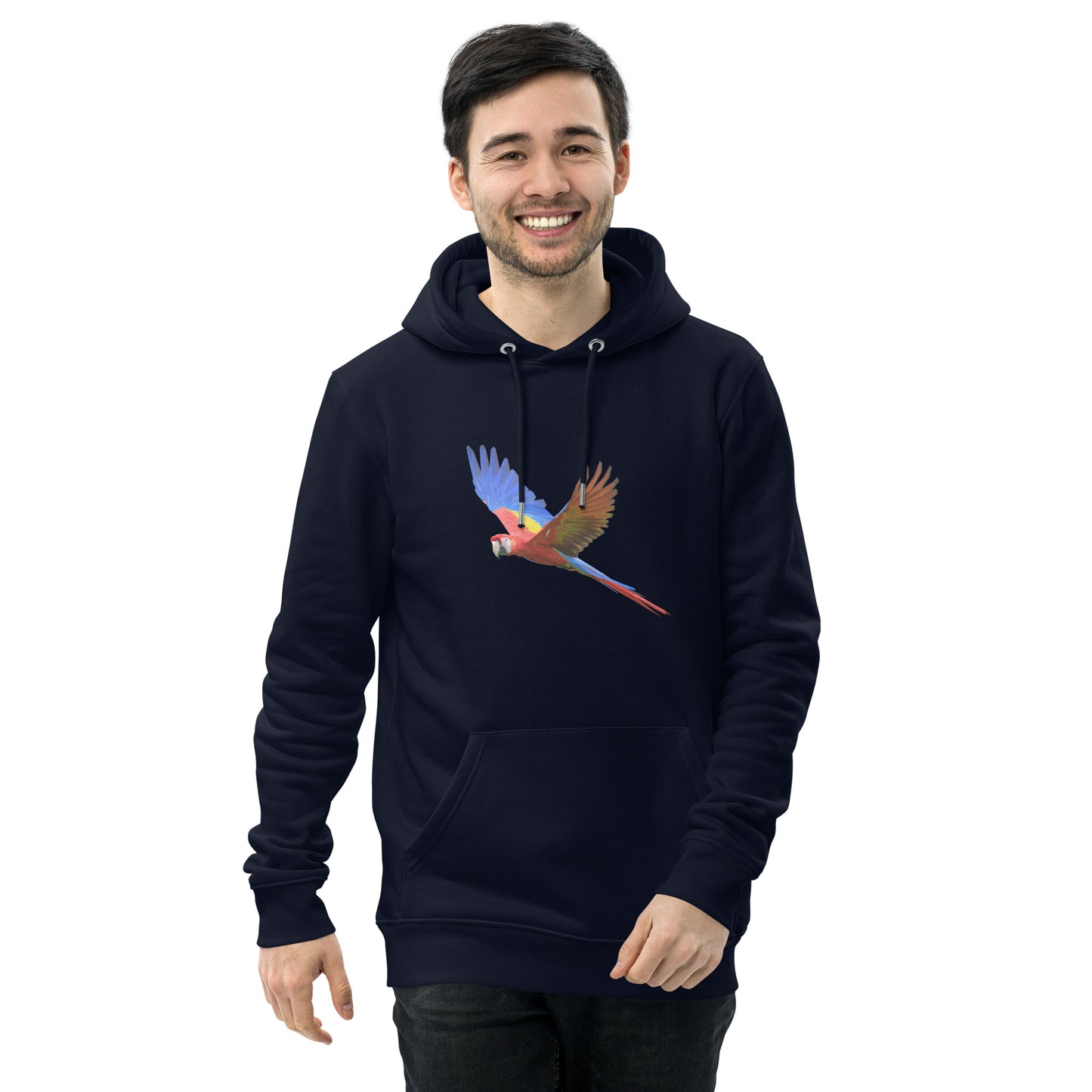 Men's Scarlet Macaw Print Hoodie