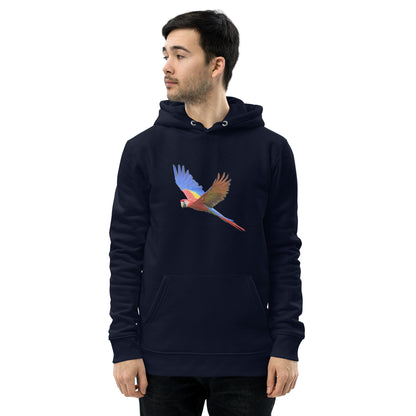 Men's Scarlet Macaw Print Hoodie