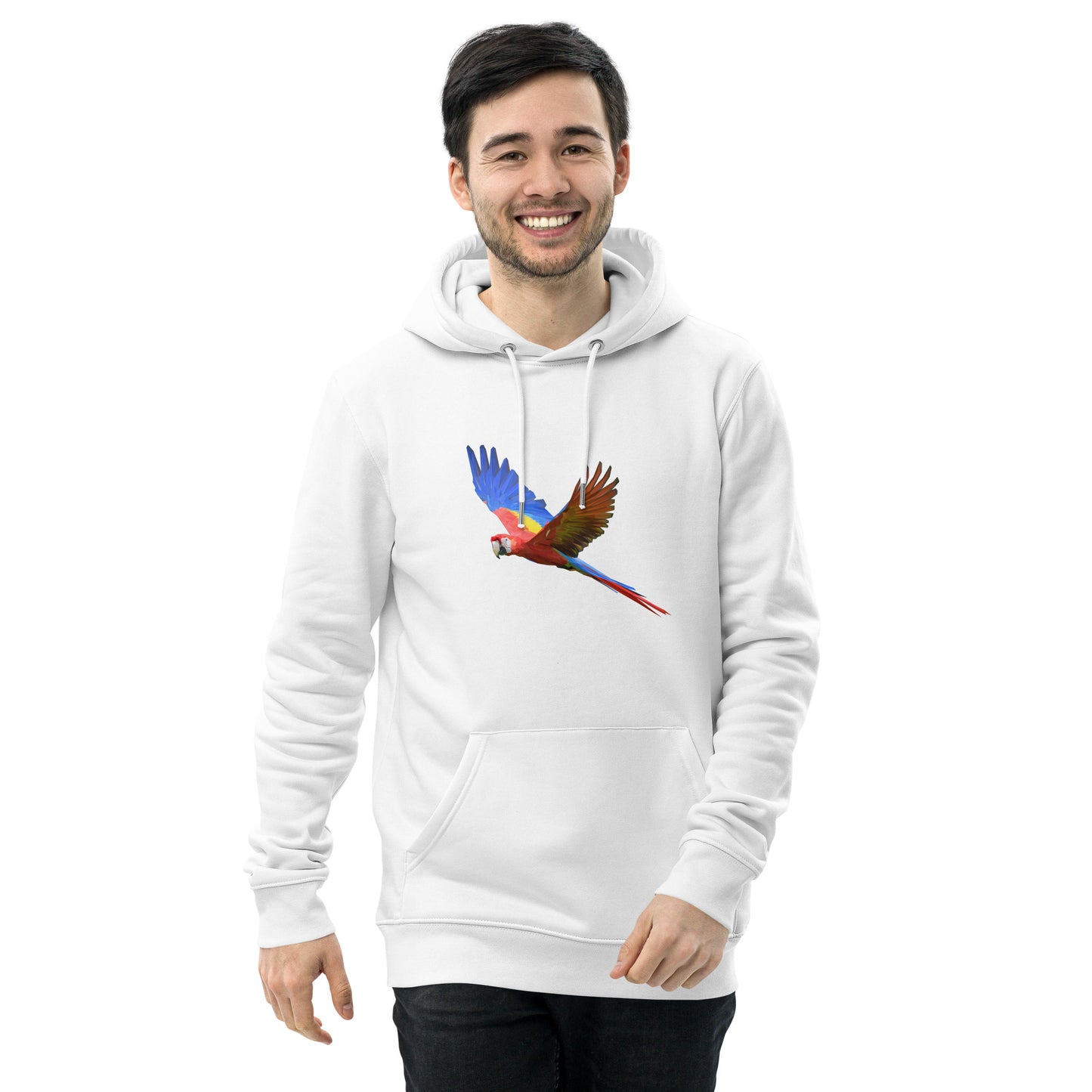 Men's Scarlet Macaw Print Hoodie