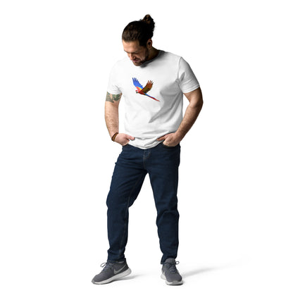 Men's Scarlet Macaw Print T-Shirt