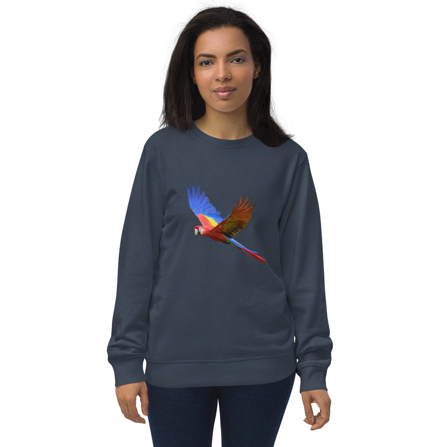 Women's Scarlet Macaw Print Sweatshirt