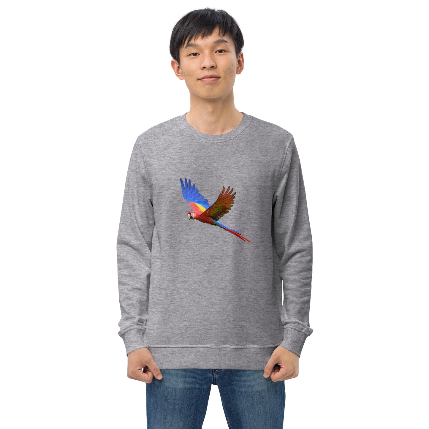 Men's Scarlet Macaw Print Sweatshirt