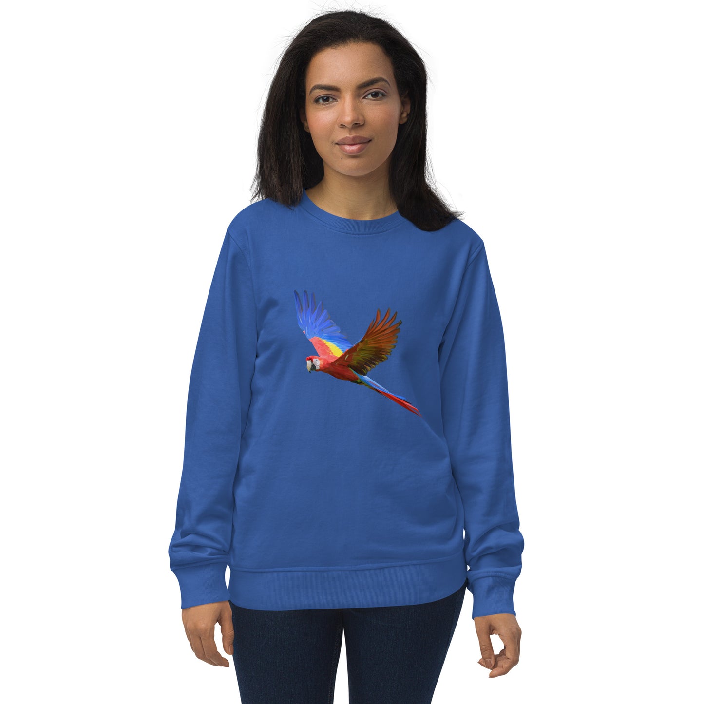 Women's Scarlet Macaw Print Sweatshirt