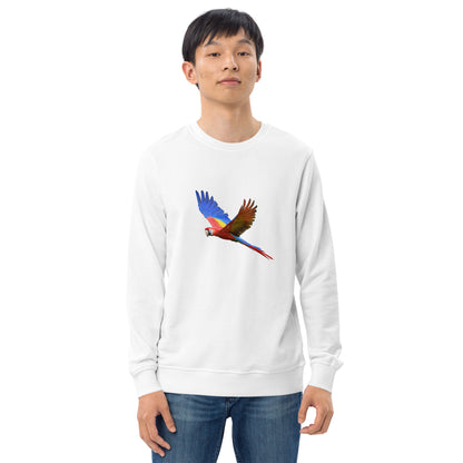 Men's Scarlet Macaw Print Sweatshirt