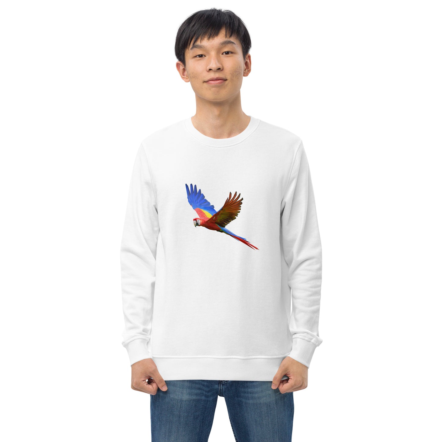 Men's Scarlet Macaw Print Sweatshirt